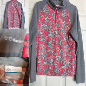 Columbia Kids Fleece 1/4 Zip Pullover Medium Grey